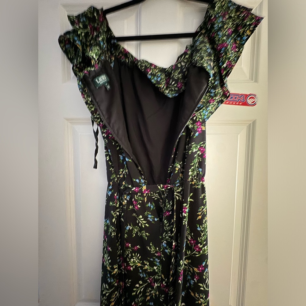 Ralph lauren off shoulder maxi dress